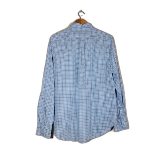 Vineyard Vines Slim Fit Tucker Blue Plaid Shirt - Small - Picture 2 of 8